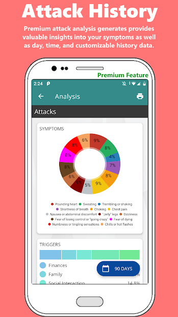 Screenshot 8 Anxiety Tracker - Stress and Anxiety Log android