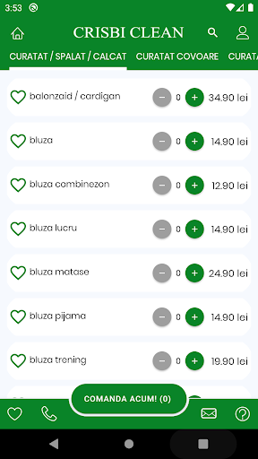 Android application CRISBI CLEAN Curatatorie Spala screenshort