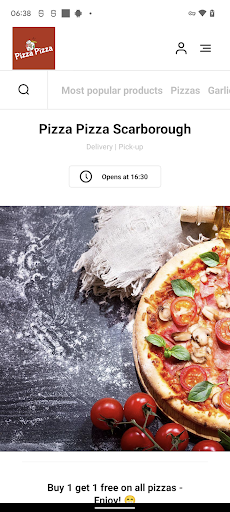 Android application Pizza Pizza Scarborough screenshort