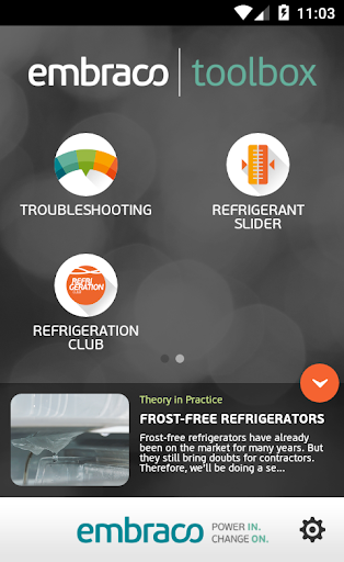 embraco toolbox Screen 2