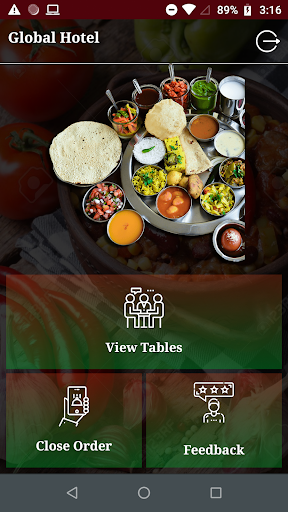 Android application G Restaurant Management screenshort
