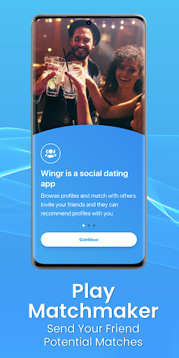 Android application Wingr: The Social Dating App screenshort