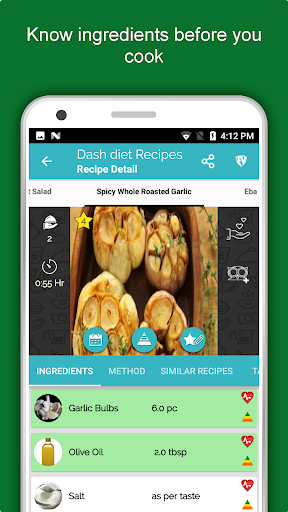 Screenshot of DASH Diet Recipes Offline