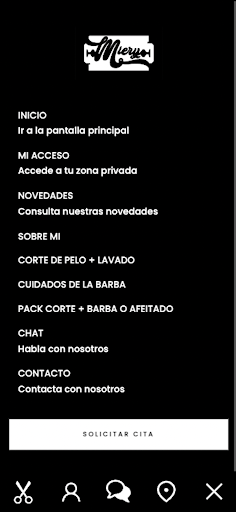 Miery Barber Studio Screen 2