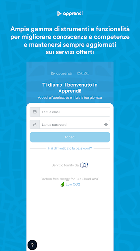 Android application A2APPrendi screenshort