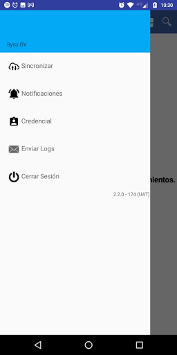 Android application Prevención ART SySO-Visitas screenshort