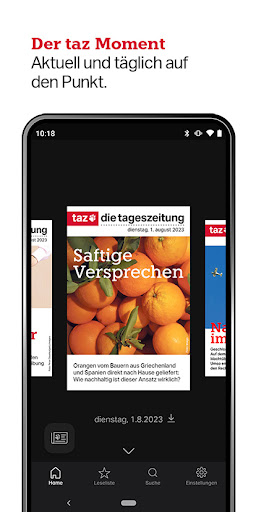 Android application taz screenshort