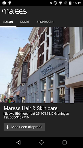 Android application Maress Hair & Skin care screenshort