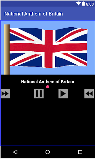 Android application Anthem of Britain screenshort