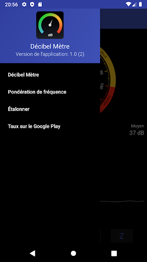 Decibel Meter - Sonomètre Capture d'Écran de l'Application Android 2