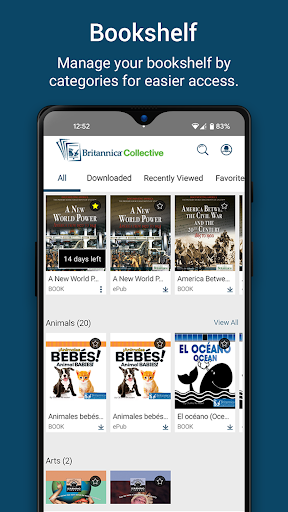 Android application Britannica Collective for HKPL screenshort