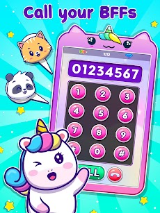 Kids Baby Unicorn Phone Gameのおすすめ画像1