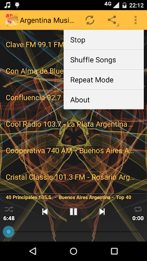 Argentina Radio Music Online Screen 3