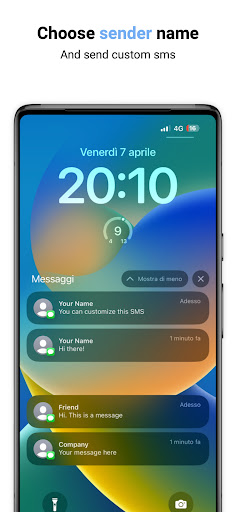 Sms Alias - Choose your name Screen 2