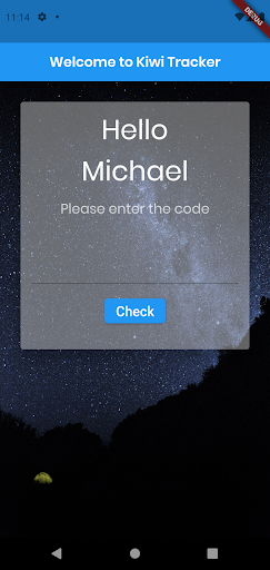 Android application Kiwi Track screenshort
