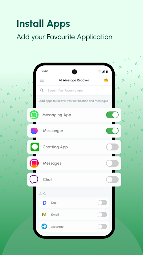 Screenshot of Deleted Messages Recovery App