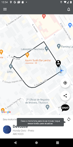 Rota On-line - Passageiro Screen 3