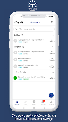 Tuần Châu Tasks Screen 2