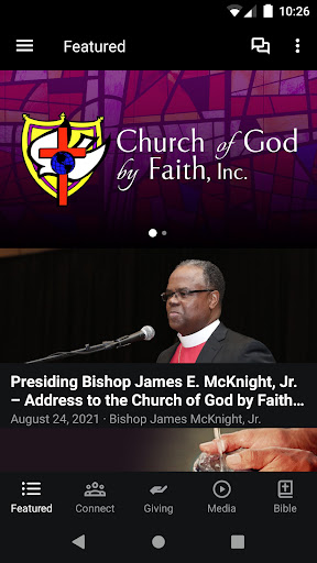 Android application Church of God by Faith (COGBF) screenshort