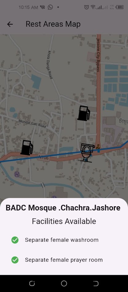 #2. Rest Area Recommender (Android) Podle: Department of CSE-JUST