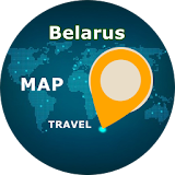 Belarus map travel icon