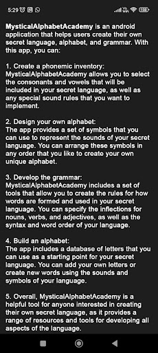 Mystical Alphabet Academy Screen 2