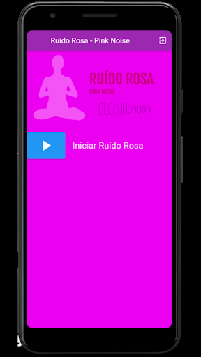 Android application Pink Noise Sound Generator App screenshort