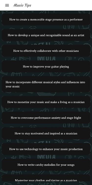 Music Tips - 1.2 - (Android)