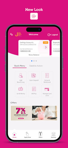 Jana Bank Mobile Banking Screen 2