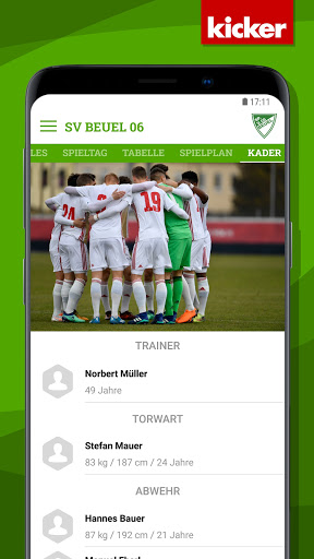 Android application SV Beuel 06 screenshort