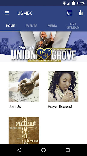 Android application UGMBC screenshort