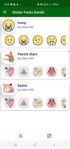 Android application Sticker for WhatsApp screenshort