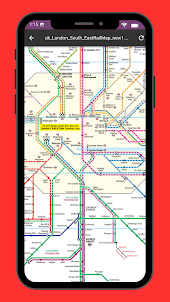 U-Bahn-Karte Londoner U-Bahn