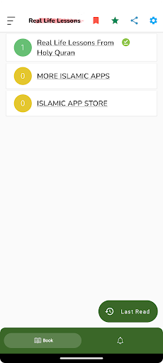 Android application Real Life Lessons from Quran screenshort