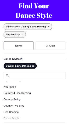 Where2Dance Screen 3