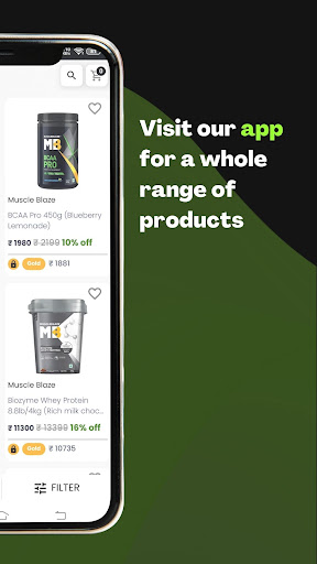UF:Protein & Supplements Store Screen 3