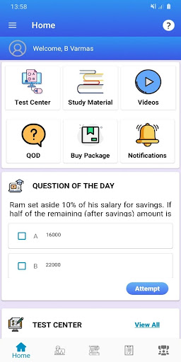 Android application V V Academy screenshort