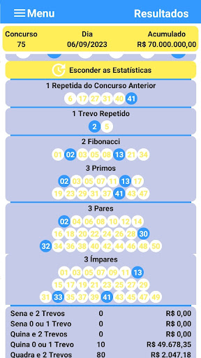 Resultados da Milion Screen 2