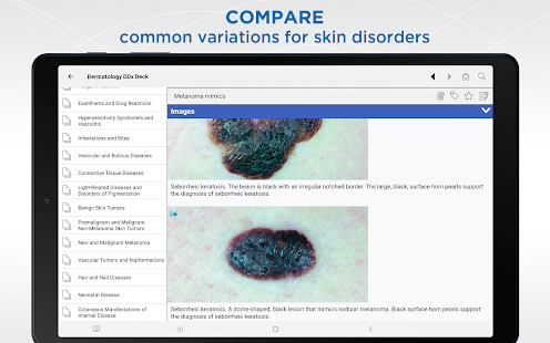 Dermatology DDx Captura de tela