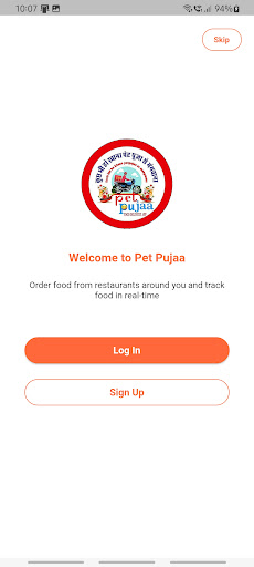 Android application Pet Pujaa - Food Delivery App screenshort