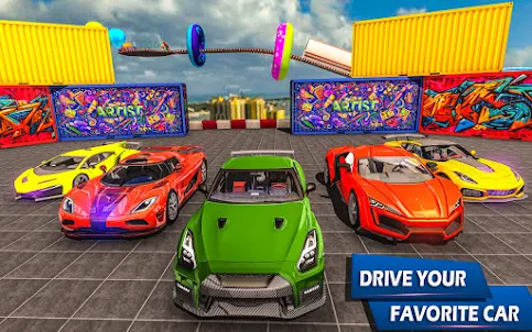 Mega Ramp Car Stunt 3D Game