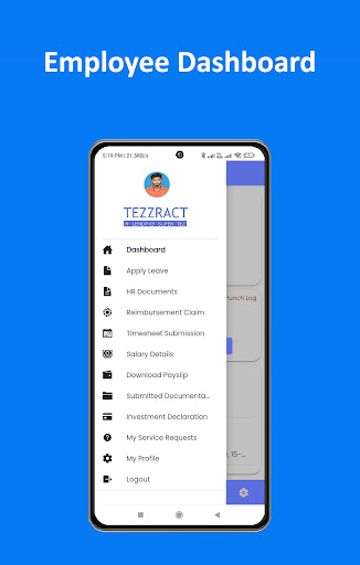 Android application TEZZRACT ESS screenshort