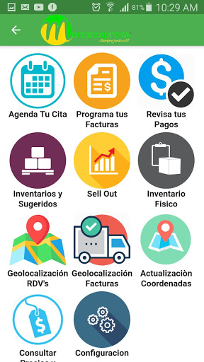 Mercaexpress Suppliers Screen 2