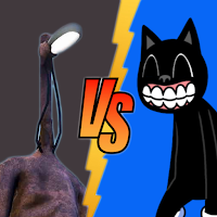 Light Head vs Cartoon Cat