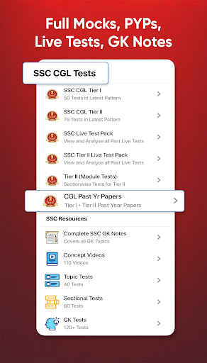 SSC Railways Coaching screenshot 2