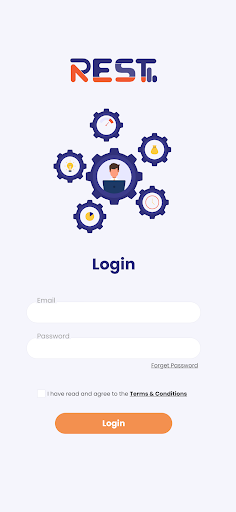 Android application Rest ERP screenshort