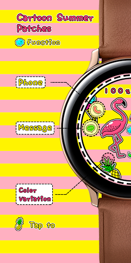 Android application Cartoon Summer Patches_Watchfa screenshort