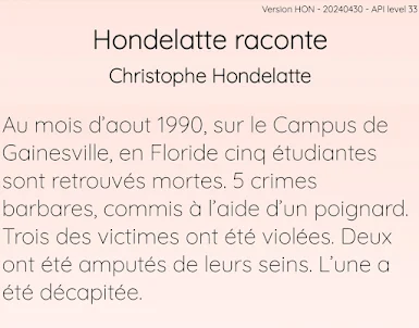 Hondelatte Raconte