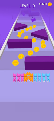 Android application Cat Splash Color Run screenshort
