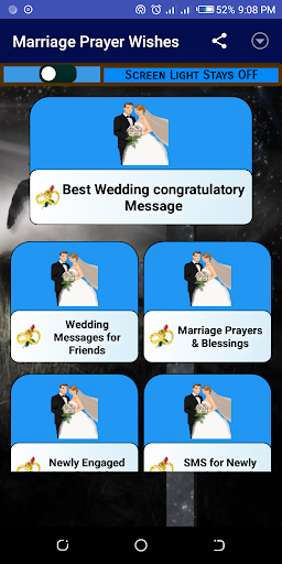 Android application Marriage Prayer Wishes screenshort